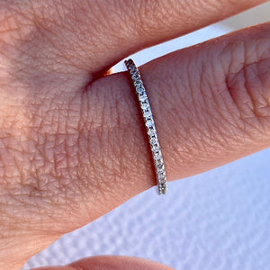 4 Prong Eternity Ring .925