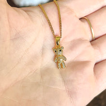 Load image into Gallery viewer, CZ Bear Necklace