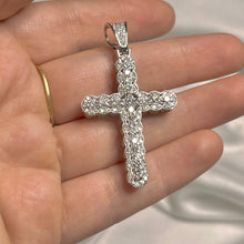 Load image into Gallery viewer, Hip Hop CZ Cross Pendant .925