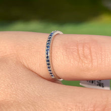 Load image into Gallery viewer, Sapphire CZ Band Ring .925