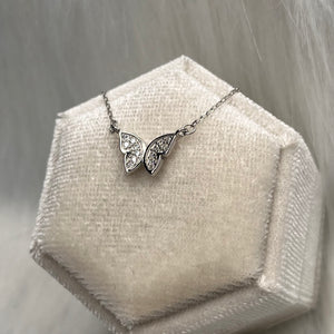 Dainty Butterfly Necklace .925