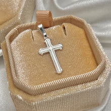 Load image into Gallery viewer, High Polished Cross Pendant .925