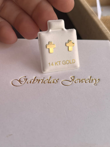14kt Gold Flat Crosses