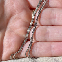 Load image into Gallery viewer, .925 Rhodium Rope Chain