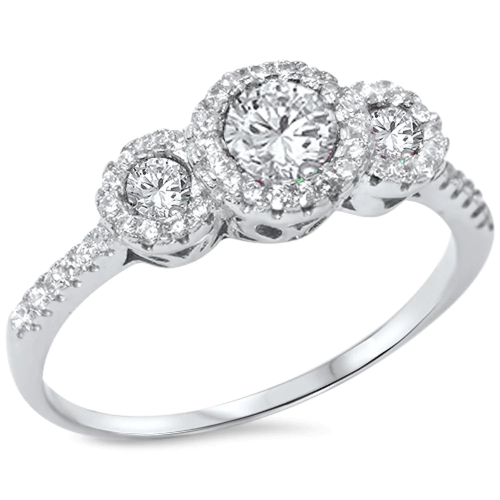 3 Rounds CZ Ring