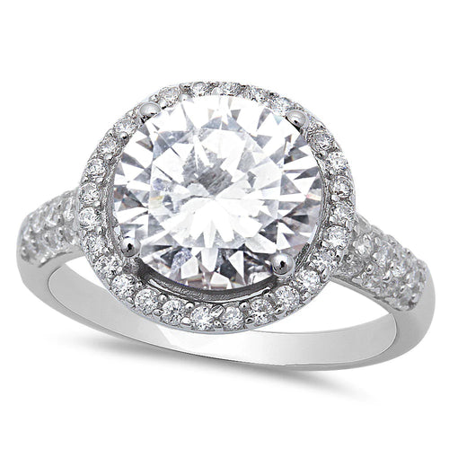 Halo CZ Ring