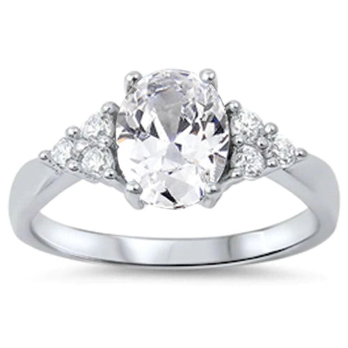 Oval CZ Ring