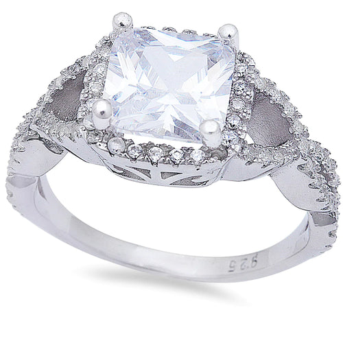 Infinity Princess Cut Ring