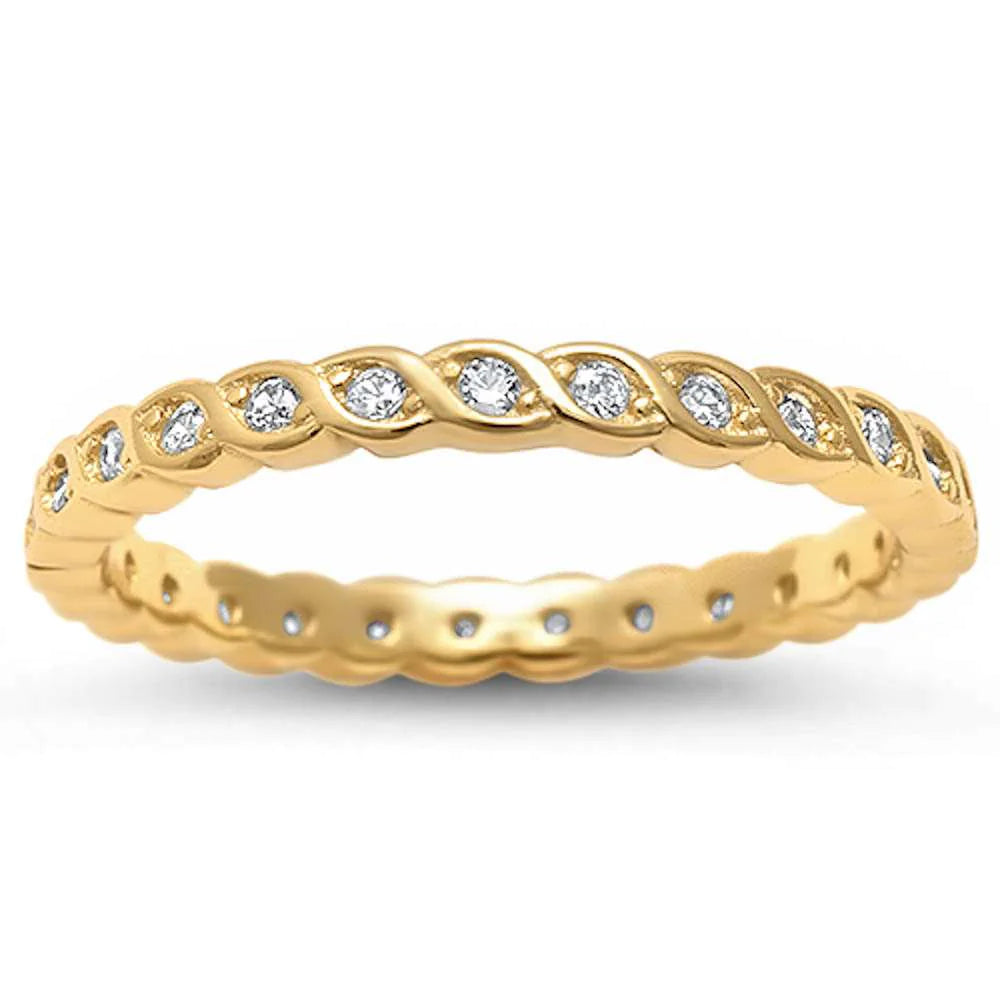 Dazzling Golden Twist Band