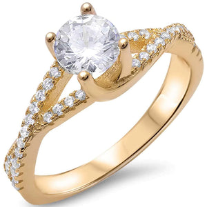 Round Solitaire CZ Ring