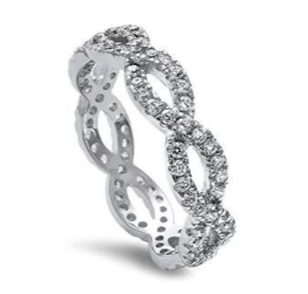 Beautiful CZ Infinity Ring