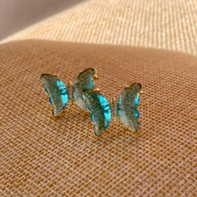 Load image into Gallery viewer, Blue Butterfly Earrings