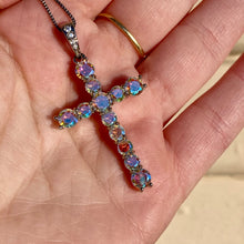 Load image into Gallery viewer, AB Cross Necklace