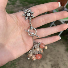 Load image into Gallery viewer, Red Line Stone Charm Bracelet