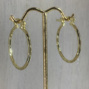 Small Diamond Cut Hoops