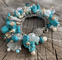 Load image into Gallery viewer, Turquoise Charm Bracelet