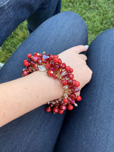 Load image into Gallery viewer, Queen Red Charm Bracelet