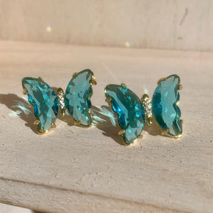 Blue Butterfly Earrings