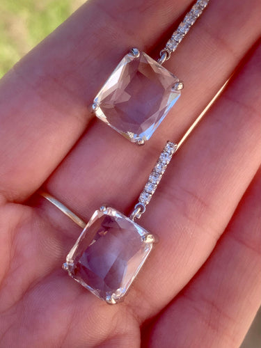 Clear Dangly Earrings