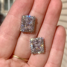 Load image into Gallery viewer, Rectangle CZ Studs