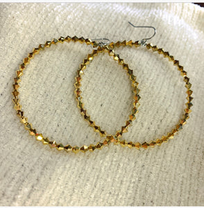 Swarovski Crystal Hoops