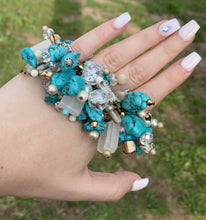 Load image into Gallery viewer, Turquoise Charm Bracelet