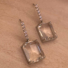 Load image into Gallery viewer, Clear Dangly Earrings
