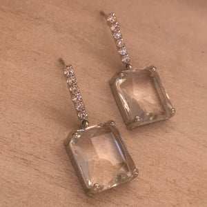 Clear Dangly Earrings