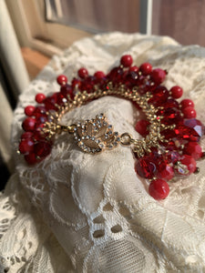 Queen Red Charm Bracelet