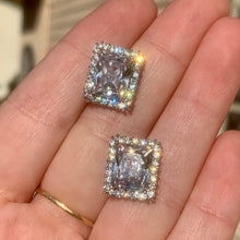 Load image into Gallery viewer, Rectangle CZ Studs