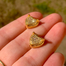 Load image into Gallery viewer, Paved Heart Studs