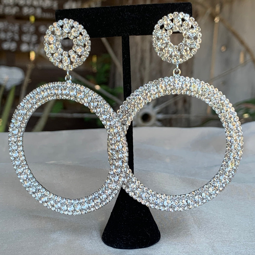 Bejeweled Hoop Earrings!