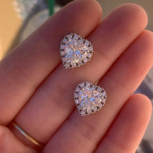 Load image into Gallery viewer, Heart CZ Studs
