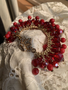 Queen Red Charm Bracelet