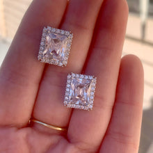 Load image into Gallery viewer, Rectangle CZ Studs