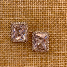 Load image into Gallery viewer, Rectangle CZ Studs