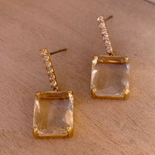 Load image into Gallery viewer, Clear Dangly Earrings