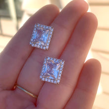 Load image into Gallery viewer, Rectangle CZ Studs