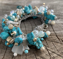 Load image into Gallery viewer, Turquoise Charm Bracelet