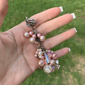 Crystal Pink Charm Bracelet