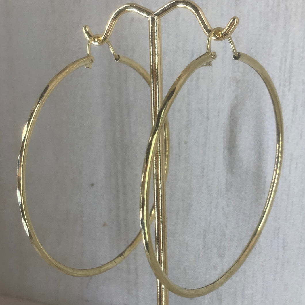 Diamond Cut Hoops