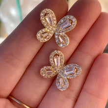 Load image into Gallery viewer, Shine Butterfly Studs