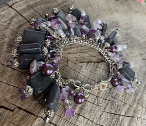 Midnight Charm Bracelet