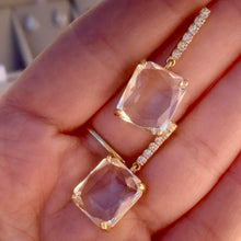 Load image into Gallery viewer, Clear Dangly Earrings