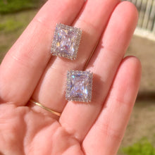 Load image into Gallery viewer, Rectangle CZ Studs