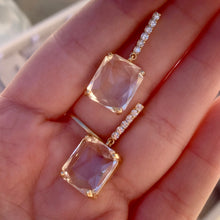 Load image into Gallery viewer, Clear Dangly Earrings