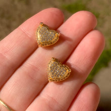 Load image into Gallery viewer, Paved Heart Studs