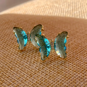 Blue Butterfly Earrings