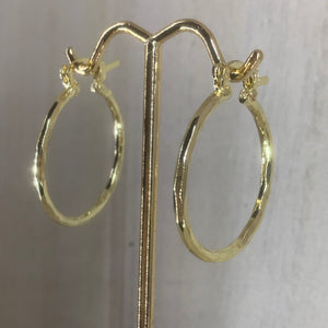 Small Diamond Cut Hoops