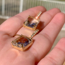 Load image into Gallery viewer, Clear Dangly Earrings